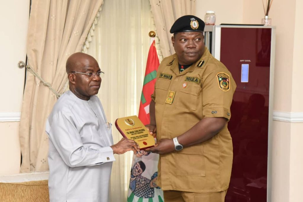 Gov Otti Reaffirms Commitment to Fight Drug Abuse, Insecurity in Abia, Pledges Support to NDLEA