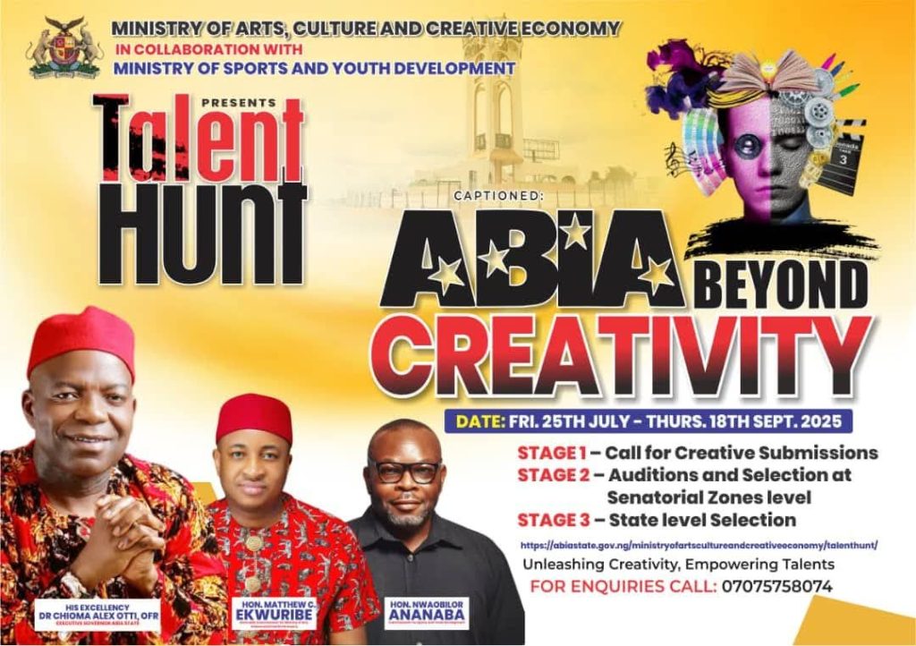 Abia Launches Creative Talent Hunt to Empower Young Innovators, Artisans
