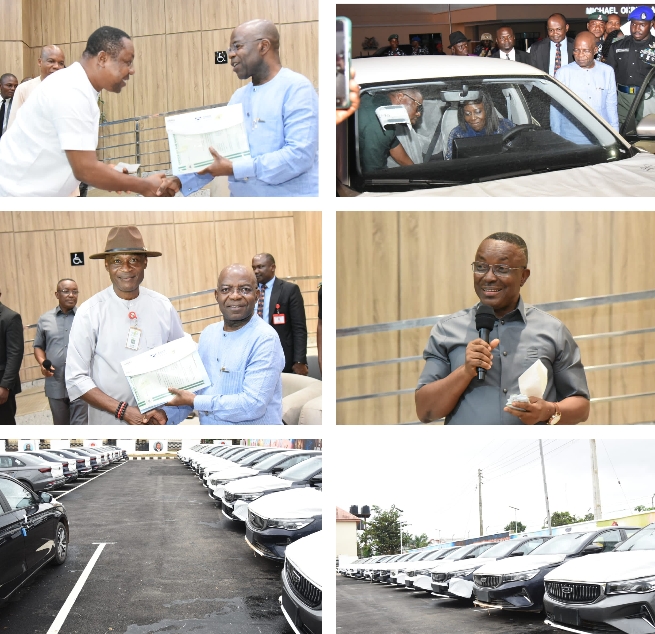 Gov Otti Presents Brand New Cars to 28 Permanent Secretaries, Launches Next Phase of Civil Service Transformation