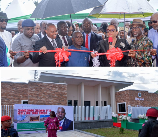 Gov Otti Commissions Ultra-Modern Umuene Court Complex, Reaffirms Commitment to Justice and Judicial Reforms in Abia