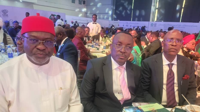 Gov. Otti Congratulates Mrs Ekeoma Ezeibe on her  Investiture as NCRIB 23rd President