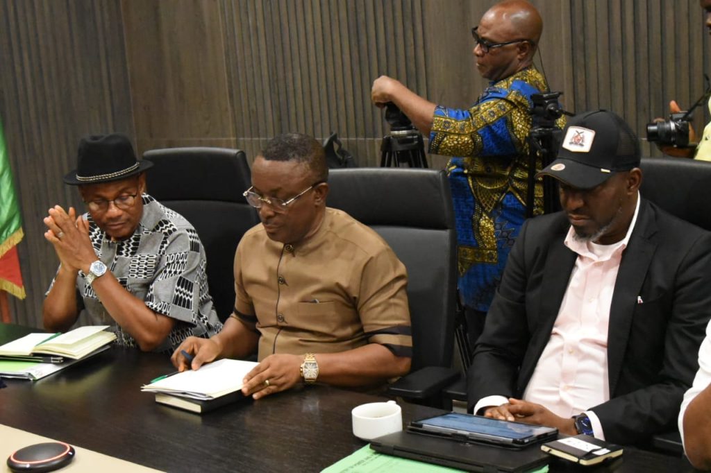 Otti Pledges Partnership with Anambra–Imo River Basin Authority to Drive Value-Chain Agriculture, Boost Abia’s Economy