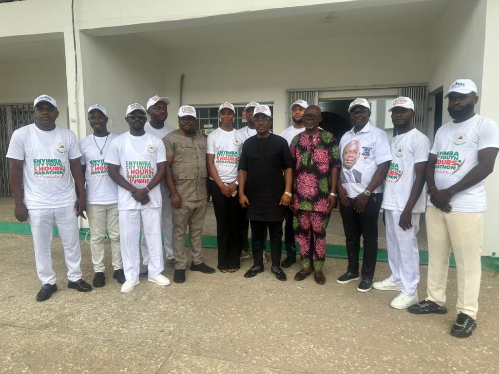 Enyimba City Youth 5-Hours Marathon Praise: Ajagba Commends Youths’ Commitment to Otti’s Vision